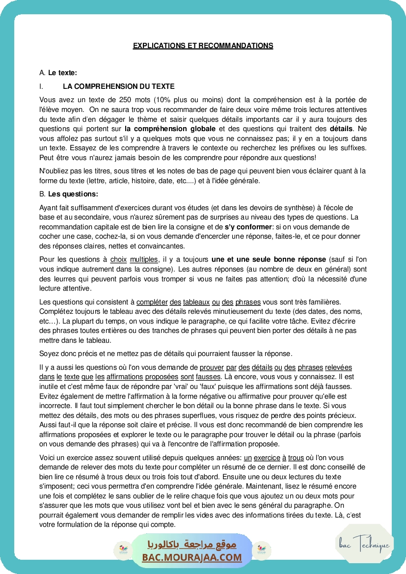 Corrigé principale anglais Bac 2014 – Section technique